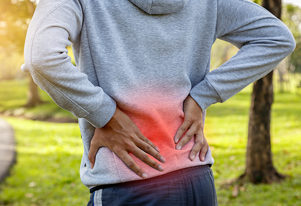 Man Suffering from Backache — New Bedford, MA — Fairhaven Chiropractic Office