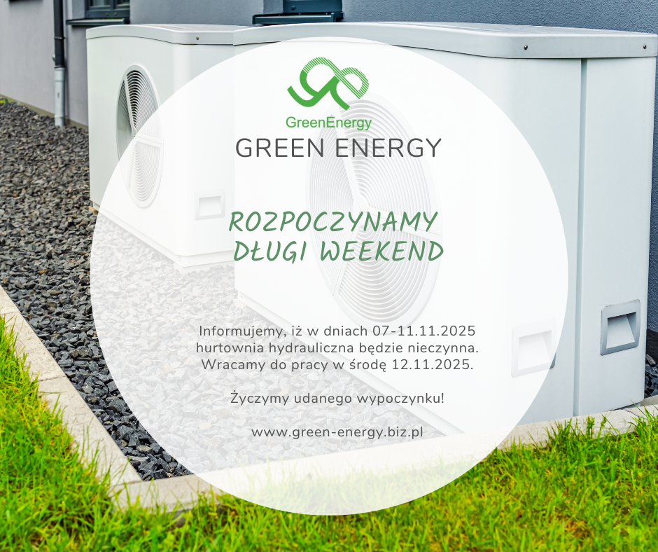 Komunikat o przerwie w pracy hurtowni Green Energy w listopadzie