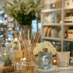 Shop with incense and perfumes