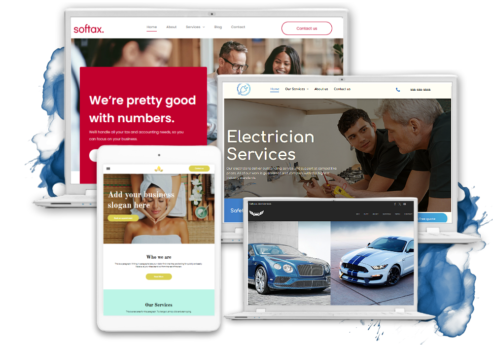 A poke bowl website is displayed on a tablet