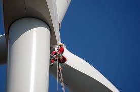 Men Working in Wind Turbine