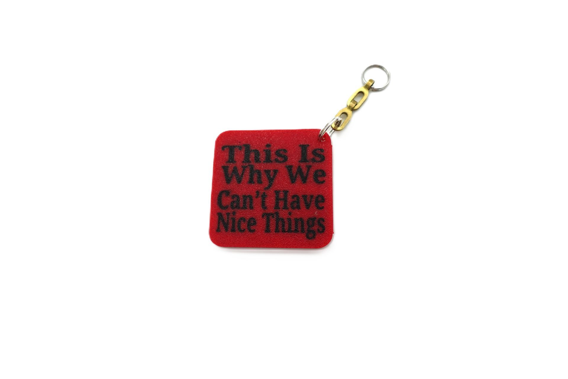 This Is Why We Can’t Have Nice Things” Keychain – Funny Quote Keychain