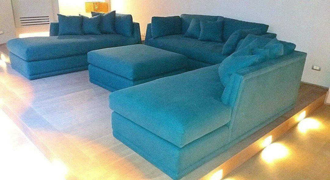 rivestimento in velluto divano