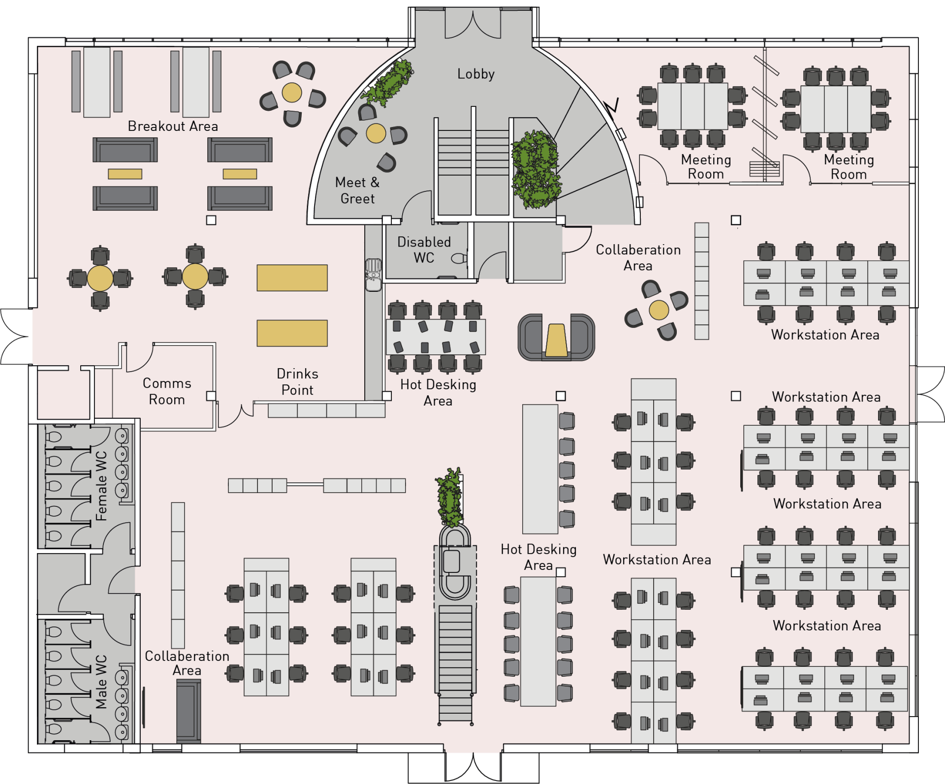 Unit 620 Ground Space Plan