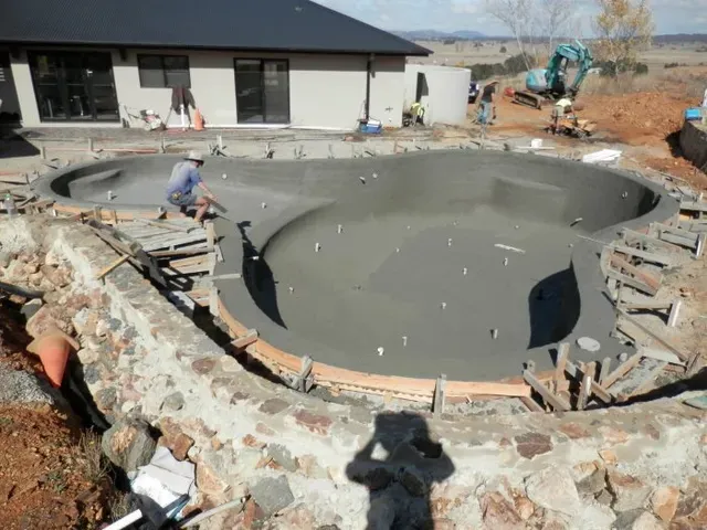 Shotcrete Process — Canberra, ACT — Brindabella Pools