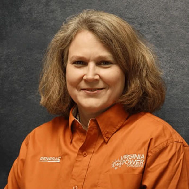 Woman wearing an orange shirt with