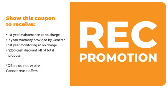 Orange coupon for REC promotion: offers 1st year maintenance, 7-year warranty, and discounts.