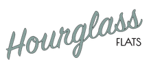 Hourglass Flats logo.