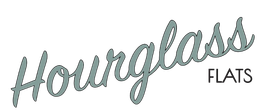 Hourglass Flats logo.