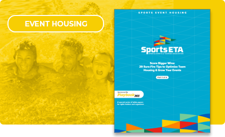 Score bigger wins in event housing for youth sports tournaments