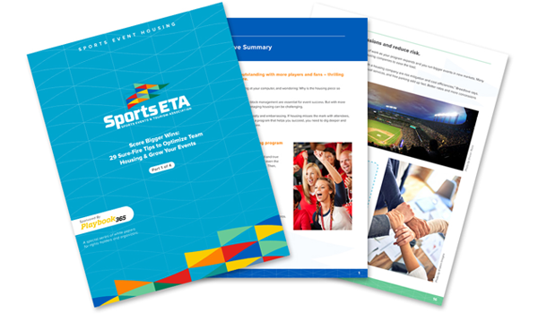 Score bigger wins in event housing for youth sports tournaments