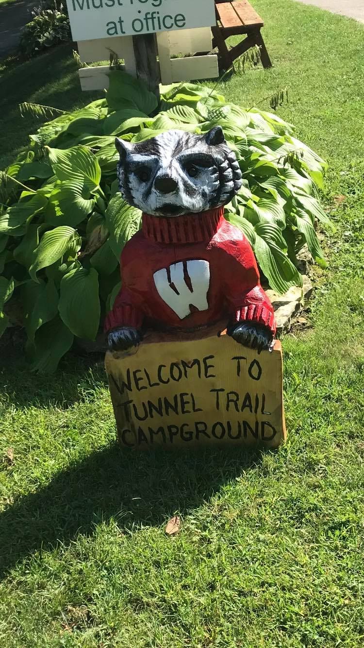 Welcome Signage — Wilton, WI — Tunnel Trail Campground