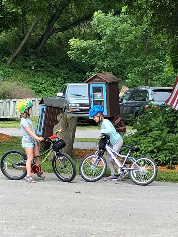 Kids Enjoying the Bicycle — Wilton, WI — Tunnel Trail Campground
