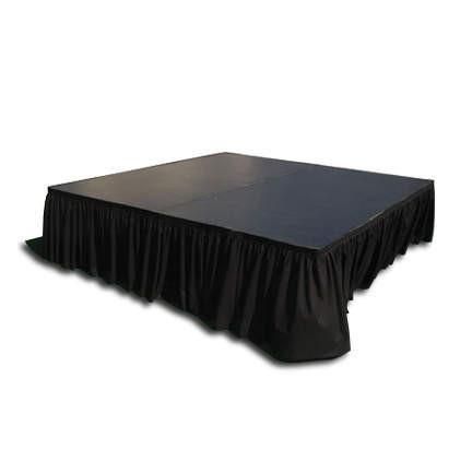 8' Black Skirting rental