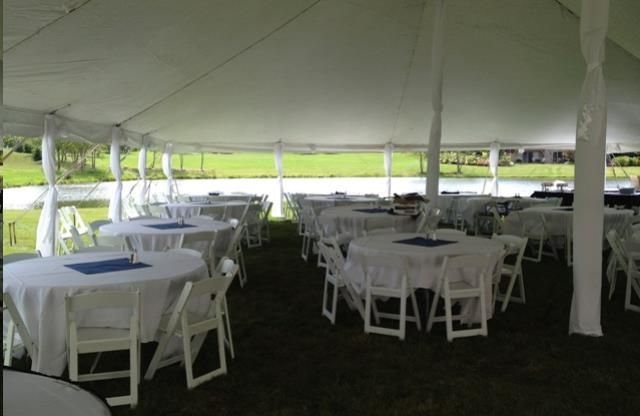 Center Pole Cover White 22ft rental