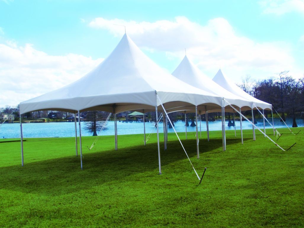 20' x 40' White High Peak Frame Tent Extra rental