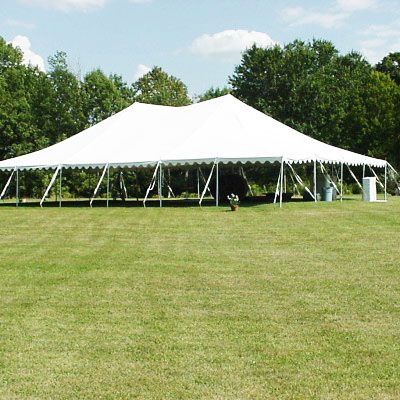 40' x 60' White Pole Tent rental