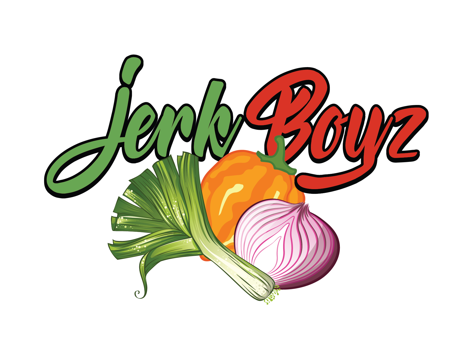 Jerk Boyz logo with green cursive