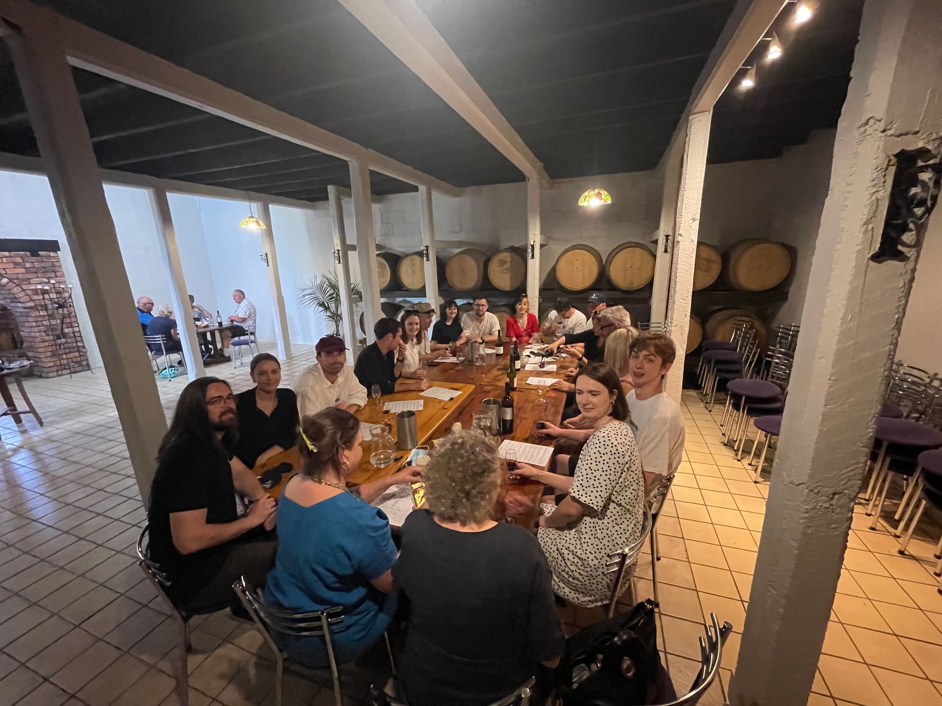 Wine tasting at the Brookfields Winery with Grape Escape wine tours