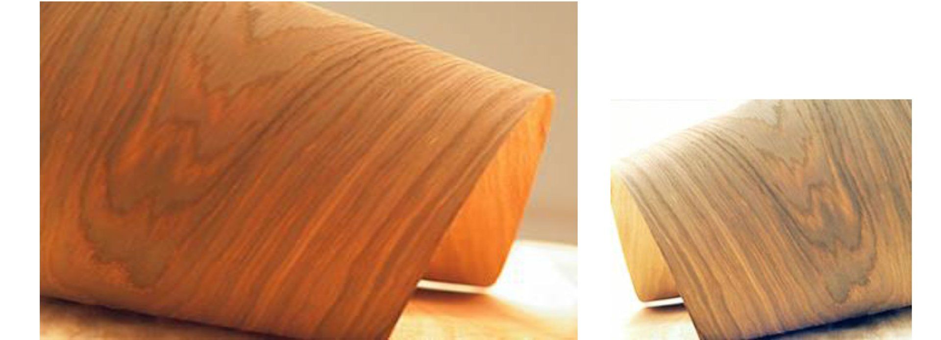 Tranciato di Rovere naturale non trattato, vero legno.