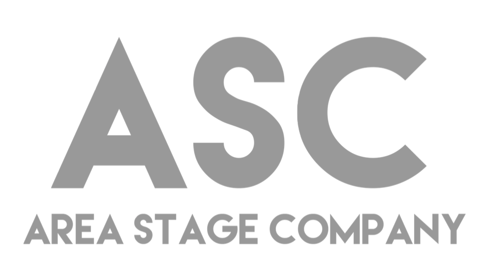 The asc area stage company logo is a gray logo on a white background.