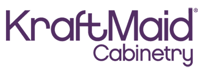 KraftMaid Cabinetry logo in purple text on a white background.