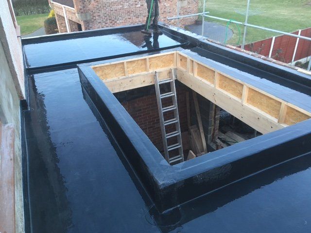 Flat roof installations