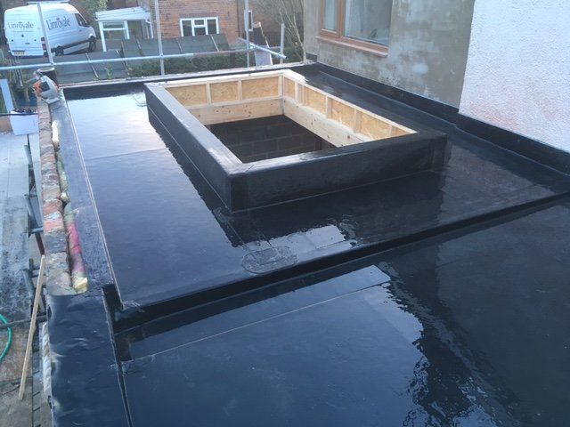 Flat roof installations