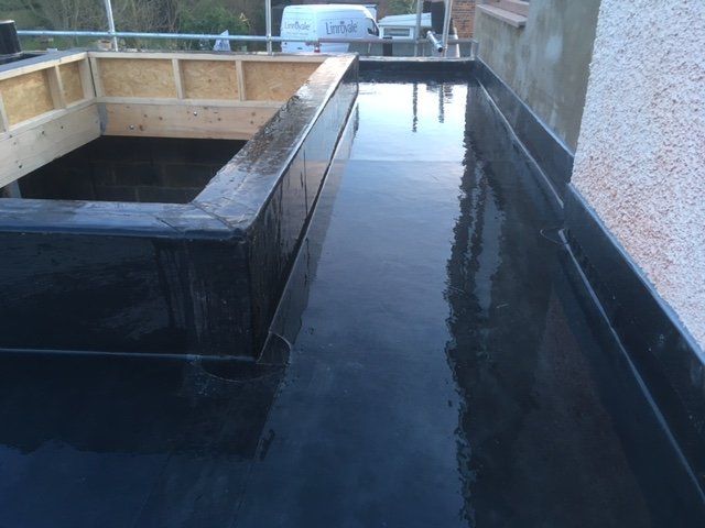 Flat roof installations