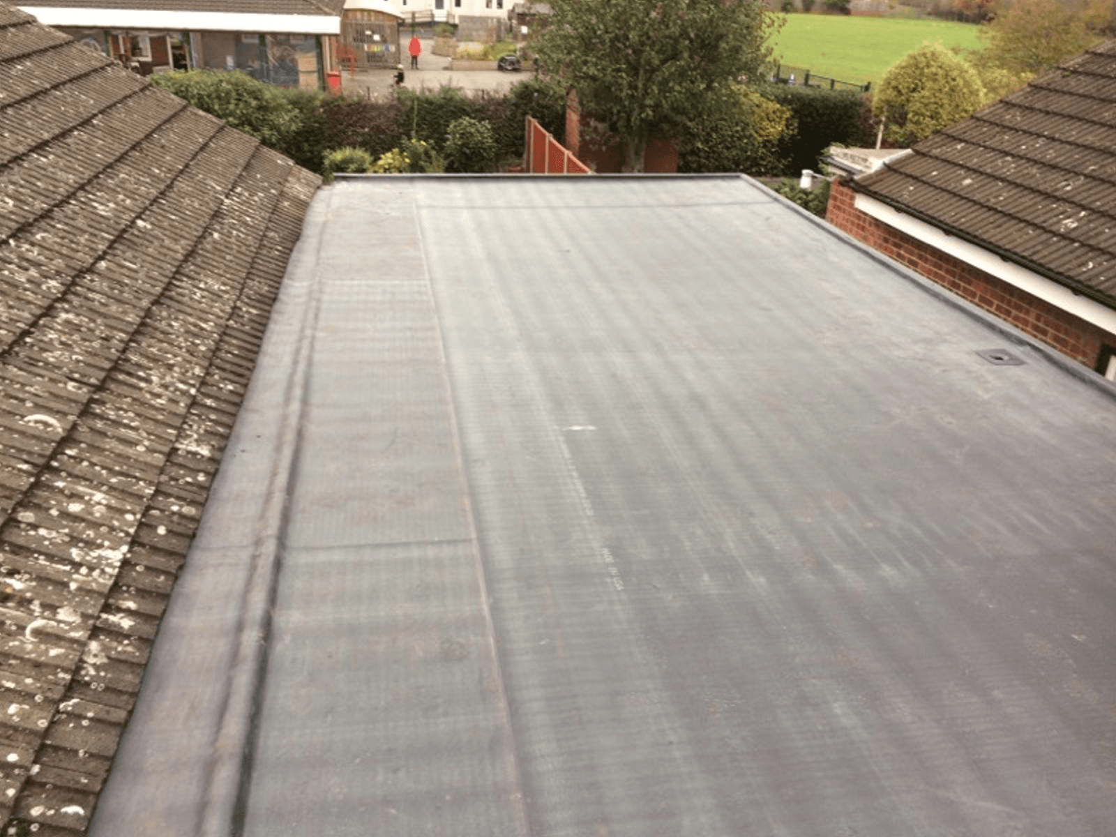 Flat roof installations
