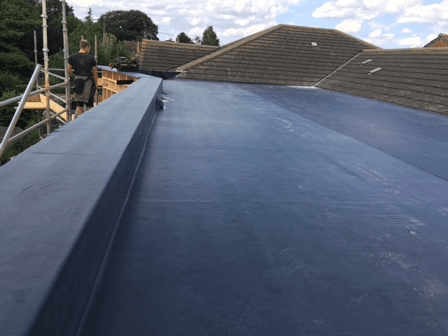 Flat roof installations