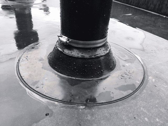 Flat roof installations