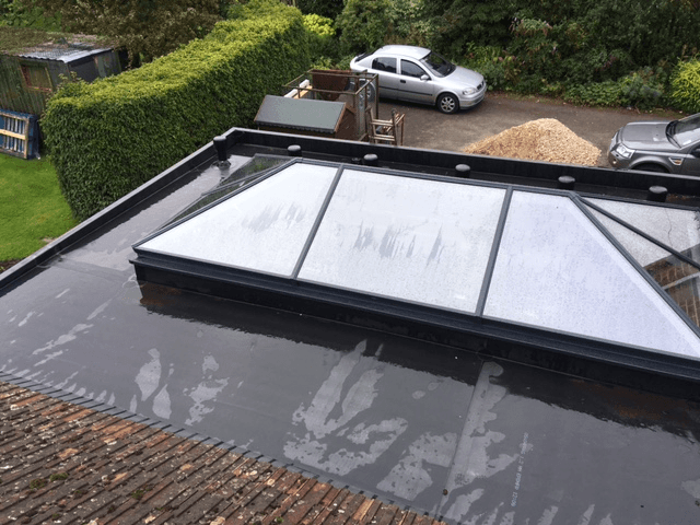 Flat roof installations