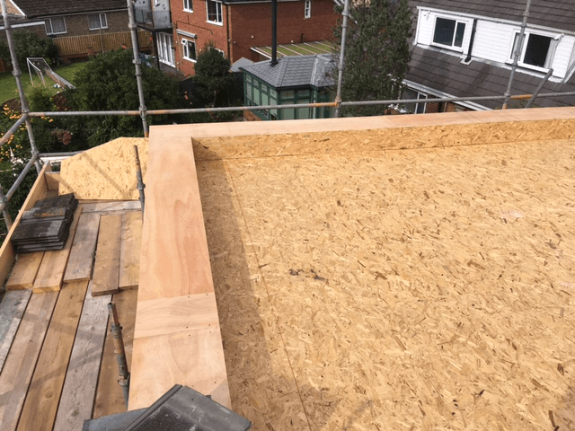 Flat roof installations