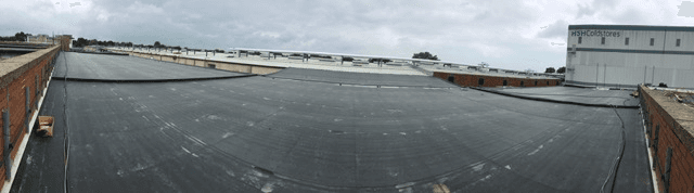 Flat roof installations