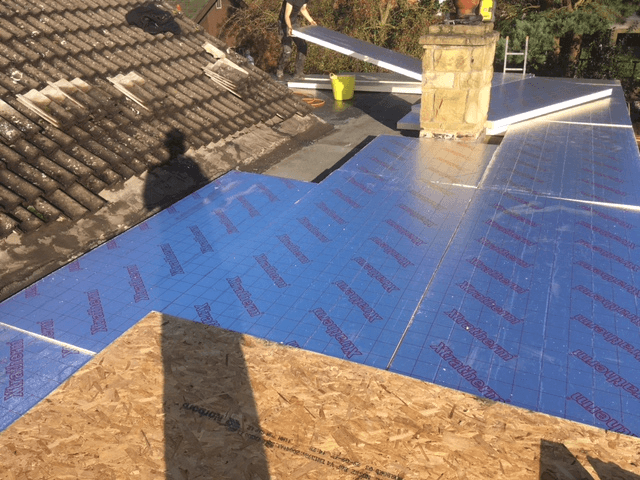 Flat roof installations