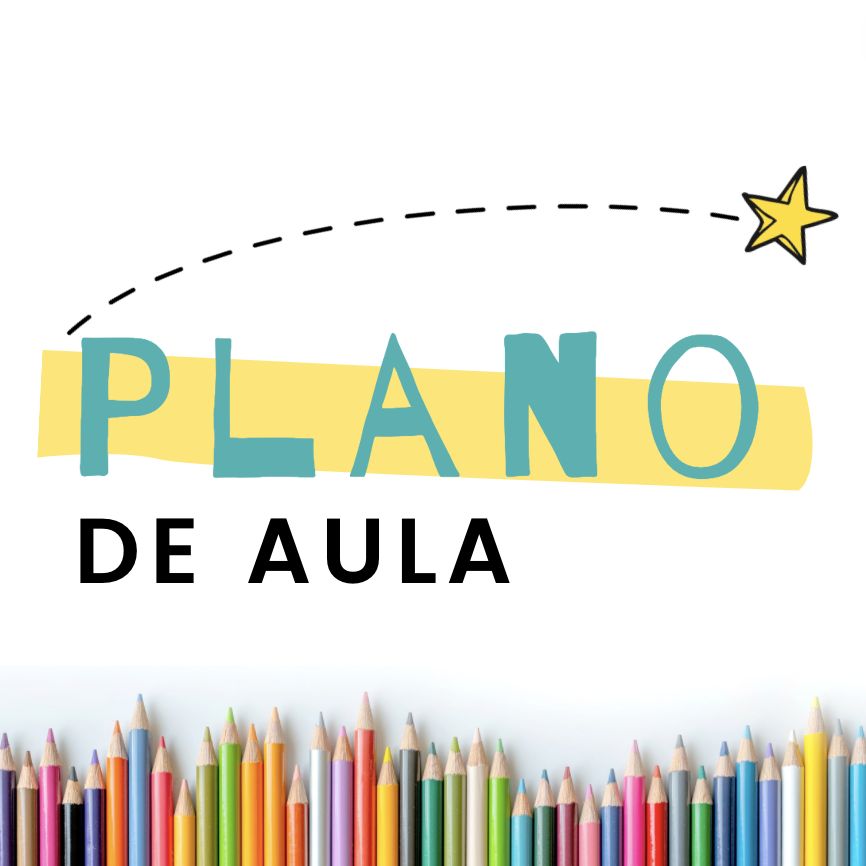 Um monte de lápis de cor com as palavras plano de aula escritas