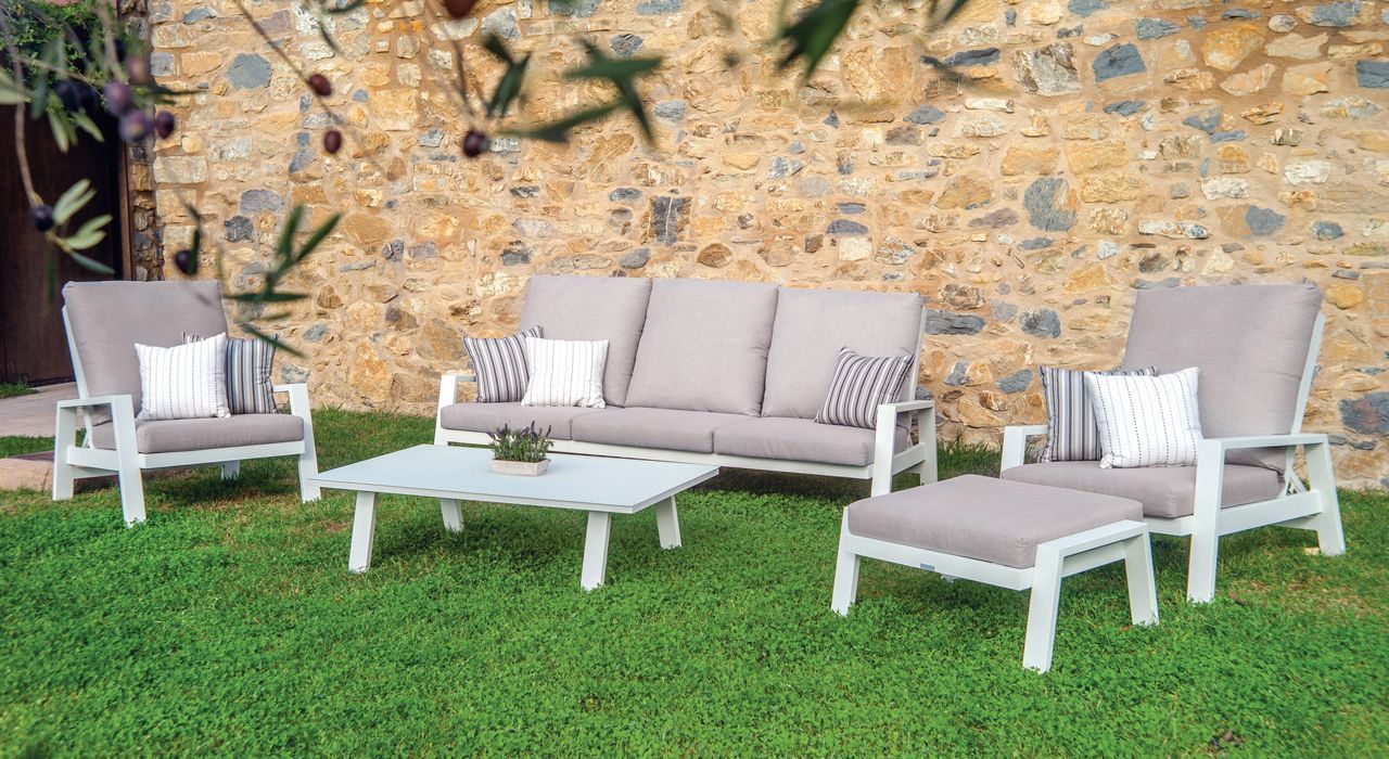 Outdoor terrace furniture in Marbella and Estepona Costa del Sol Spain.