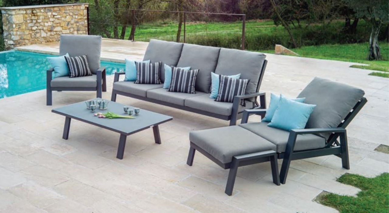 Outdoor terrace furniture in Marbella and Estepona Costa del Sol Spain.
