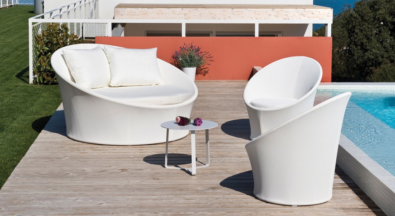 Outdoor terrace furniture in Marbella and Estepona Costa del Sol Spain.