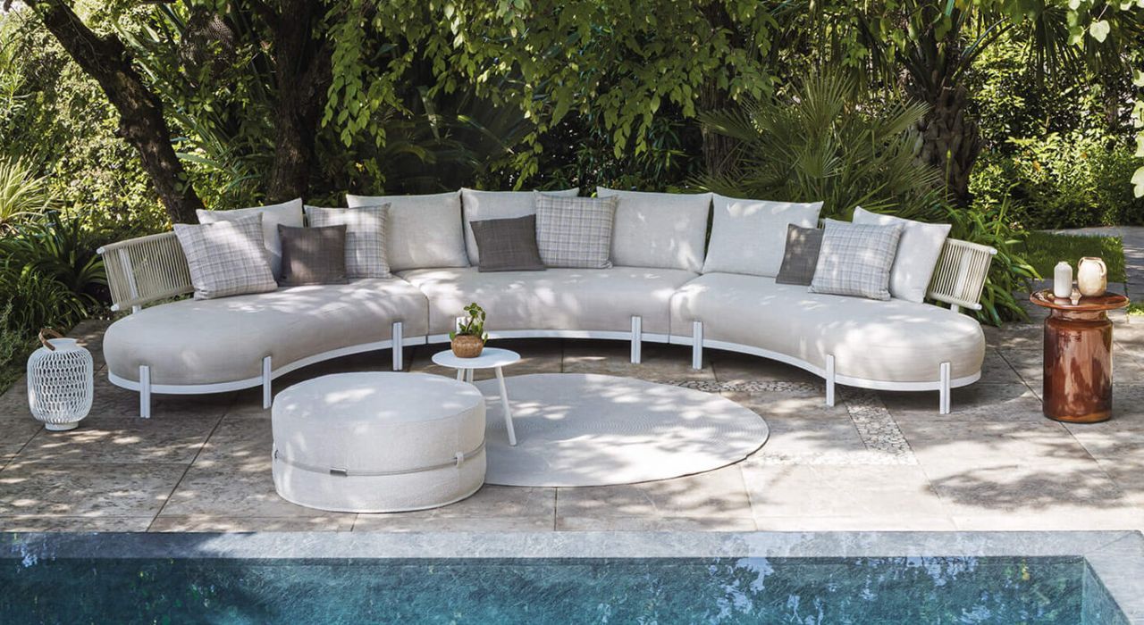 Outdoor terrace furniture in Marbella and Estepona Costa del Sol Spain.