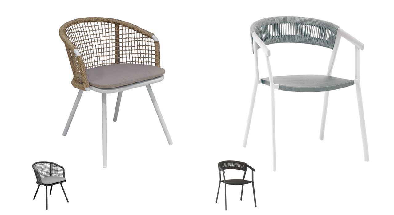 Outdoor dining chairs for a terrace or garden in Marbella or Estepona