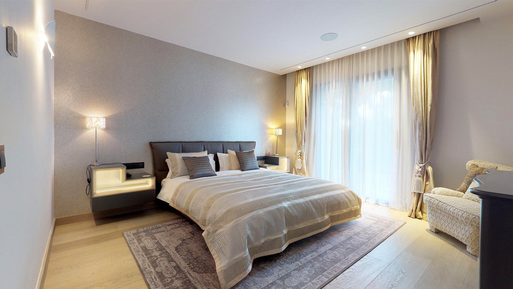interior design project in La Zagaleta Marbella Spain - image of second bedroom