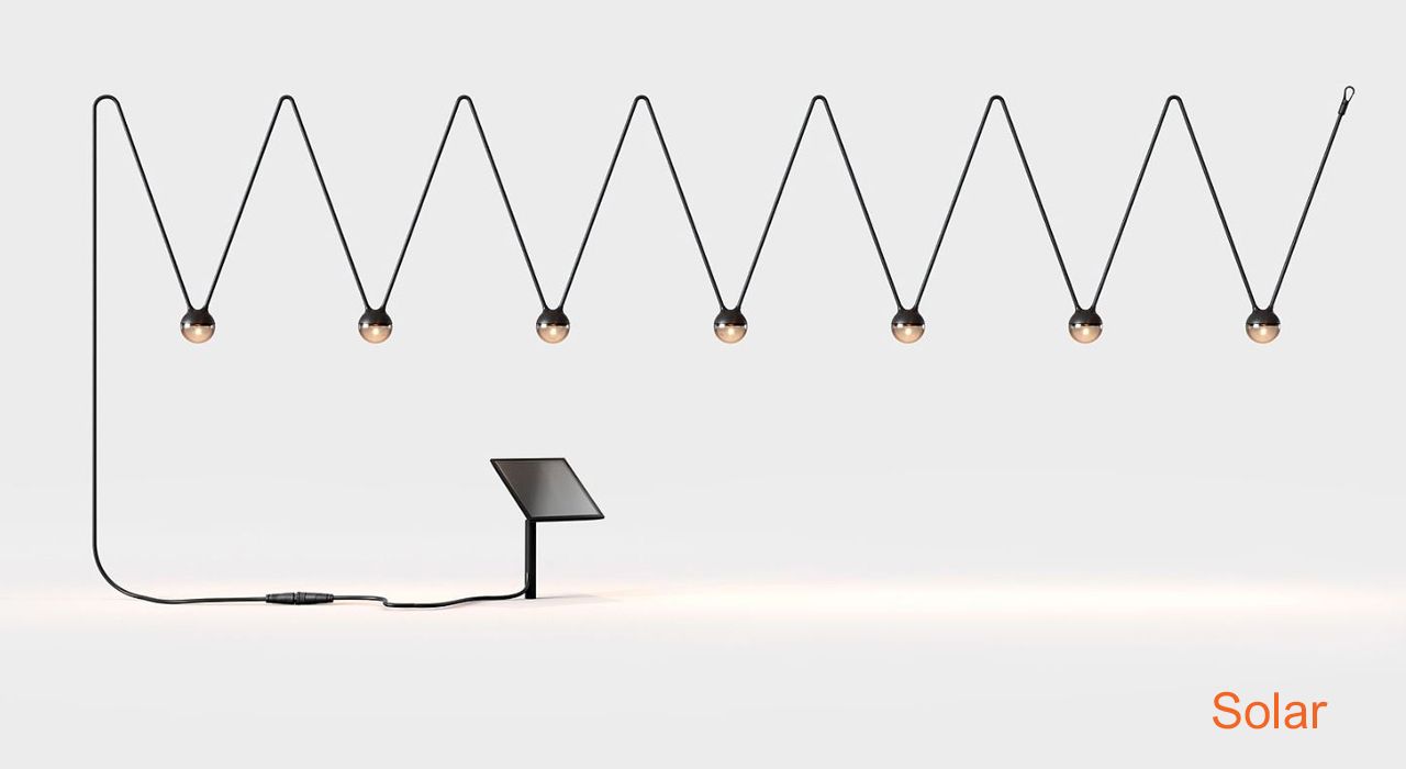 Solar garden or terrace lighting in Marbella and Estepona.