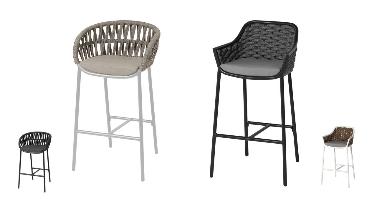 Outdoor bar stools for terrace or patio in Marbella and Estepona