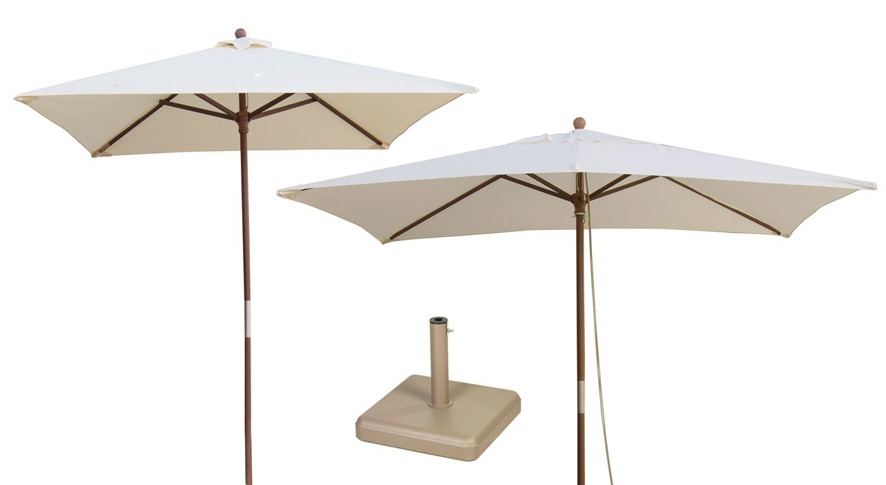 Parasols and umbrellas in Marbella and Estepona.