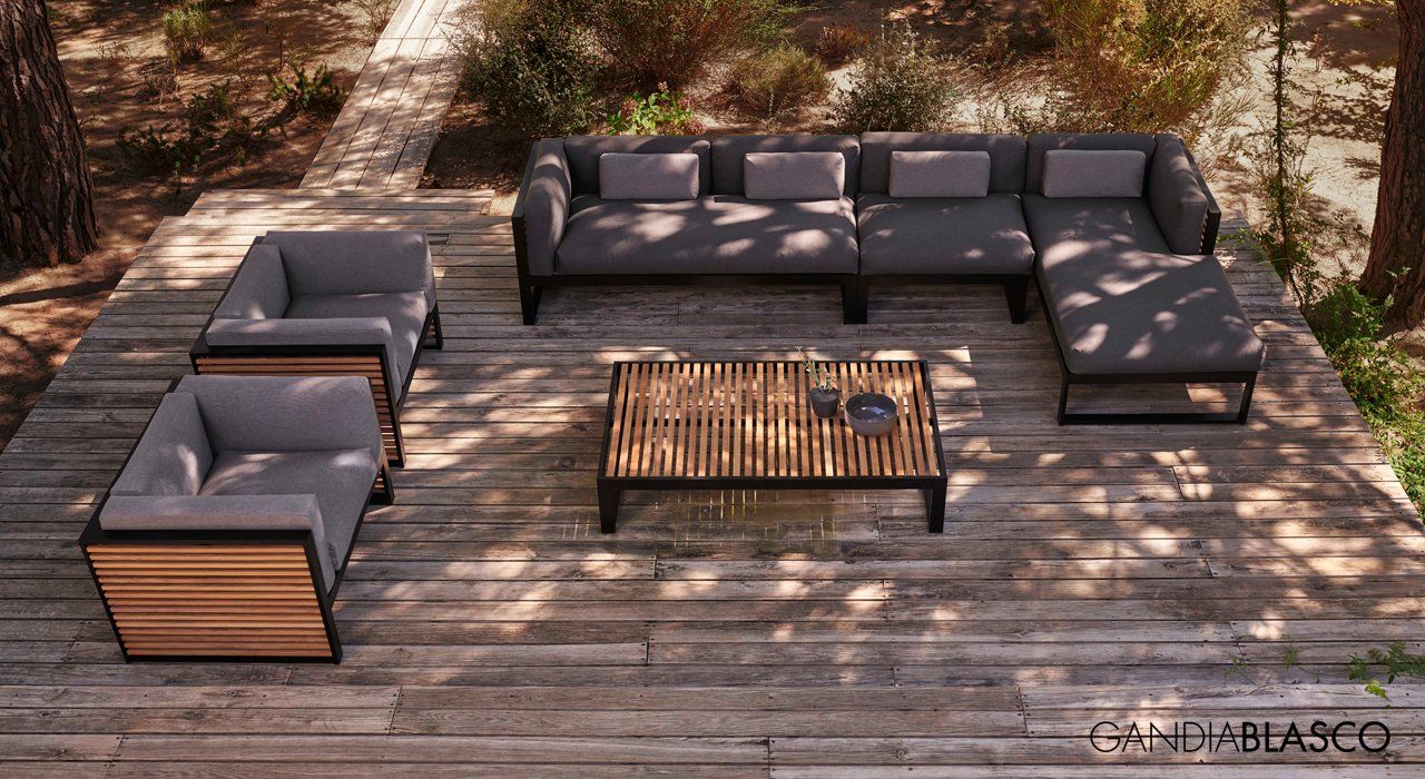 Gandia Blasco terrace or patio furniture in aluminium