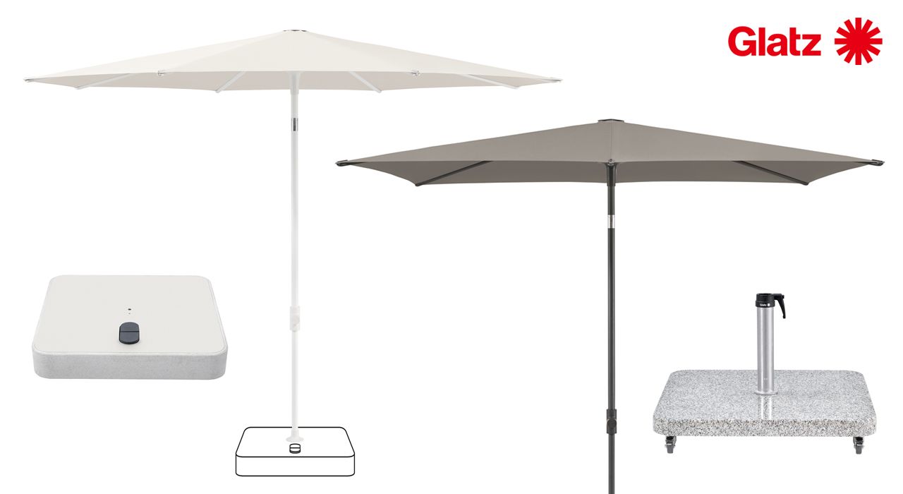Parasols and umbrellas in Marbella and Estepona.