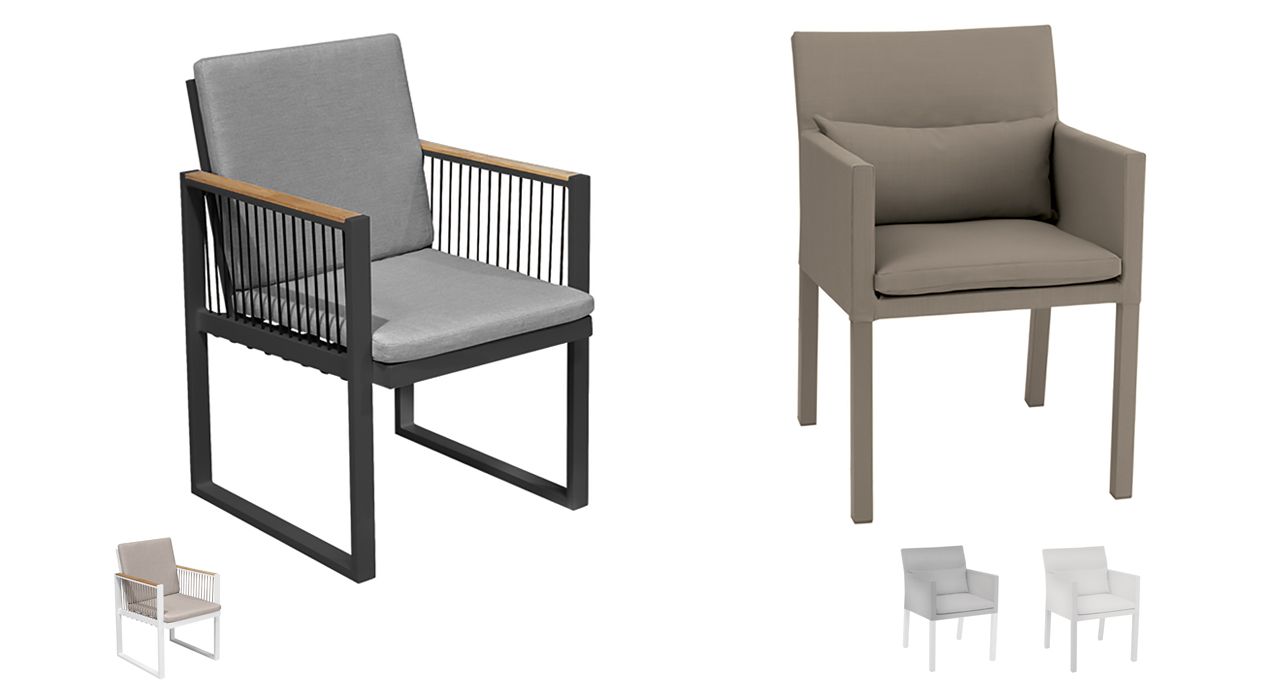 outdoor dining chairs for terrace and garden in Marbella or Estepona.