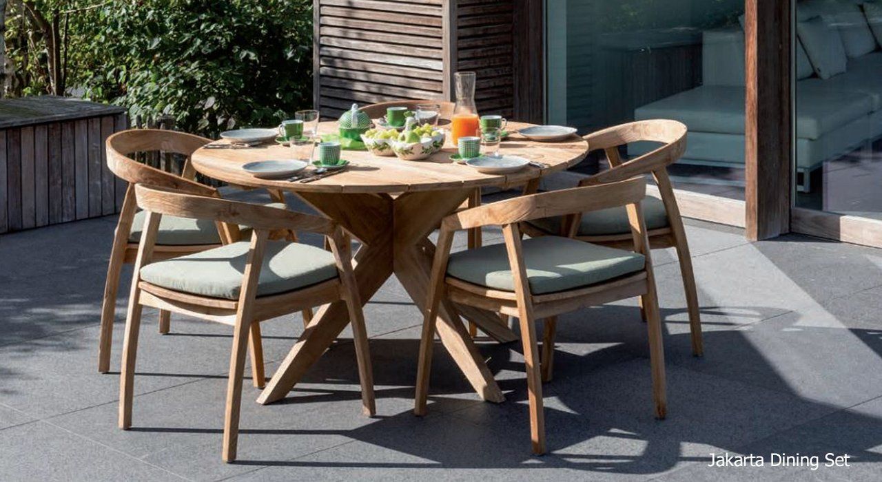 Gescova jakarta terrace dining table and chirs